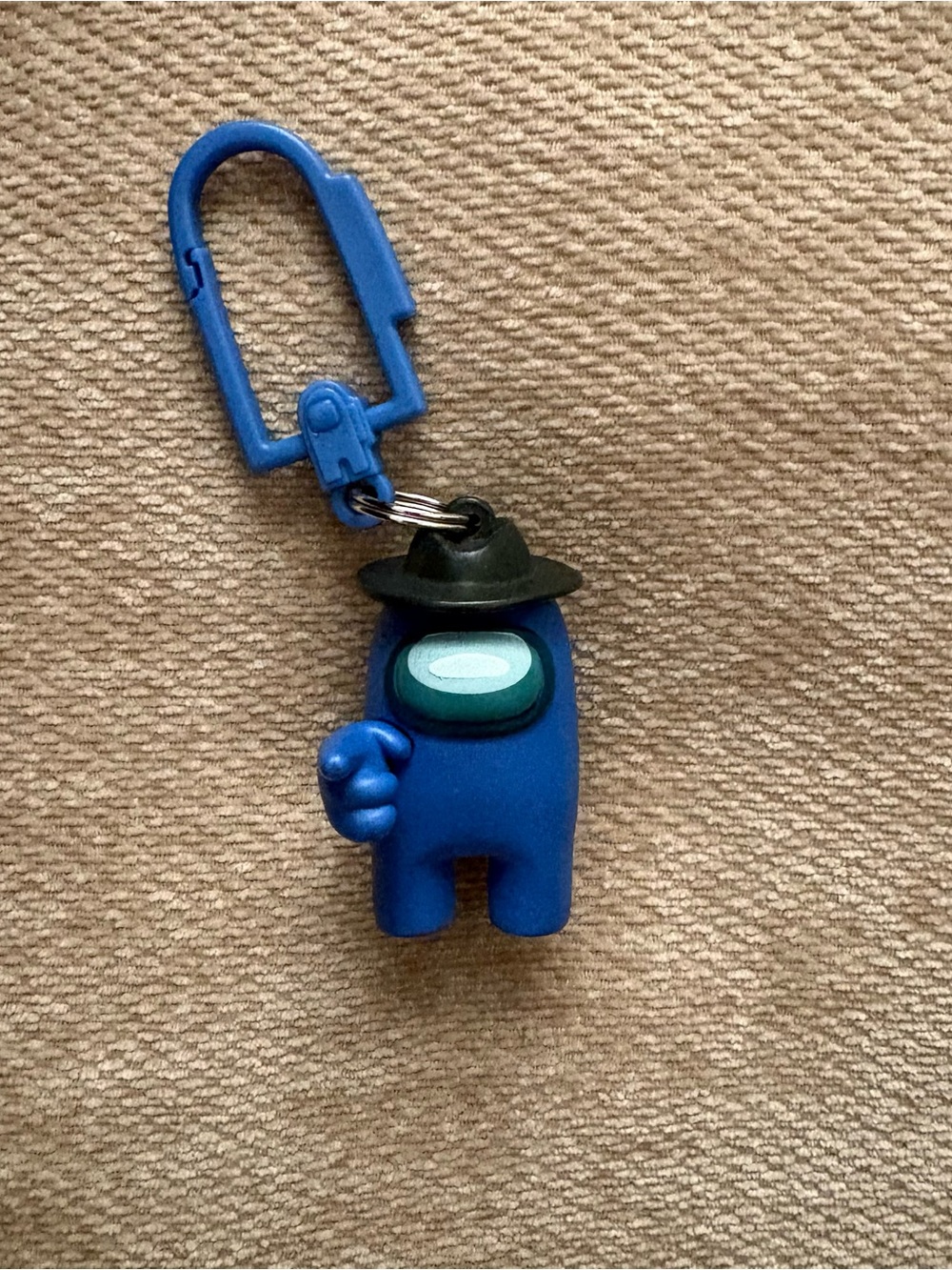 Blue Crewmate Amoung Us Character Keychain for Kids Accessories